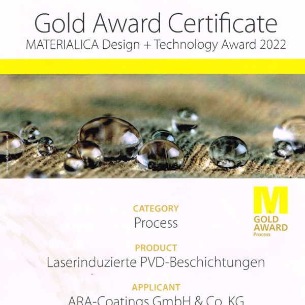 Gold-Standard in der laser-induzierten PVD-Beschichtung